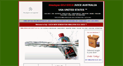 Desktop Screenshot of gojijuiceinternational.net
